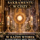 Wtorkowe adoracje Najświętszego Sakramentu