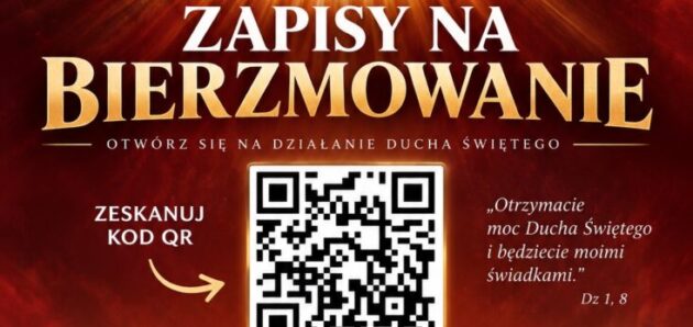 Sakrament Bierzmowania – link do zapisów